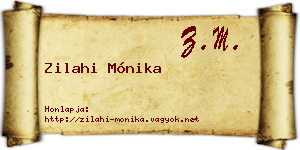 Zilahi Mónika névjegykártya